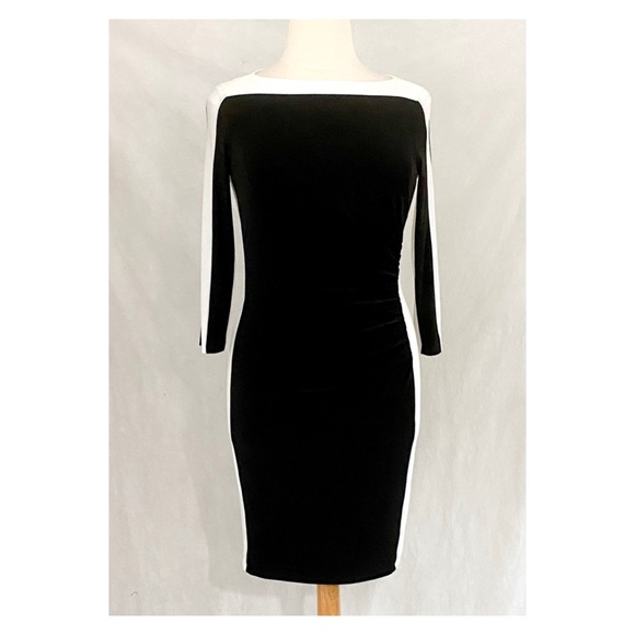 Lauren Ralph Lauren Ruched Color Block Dress - Picture 2 of 10